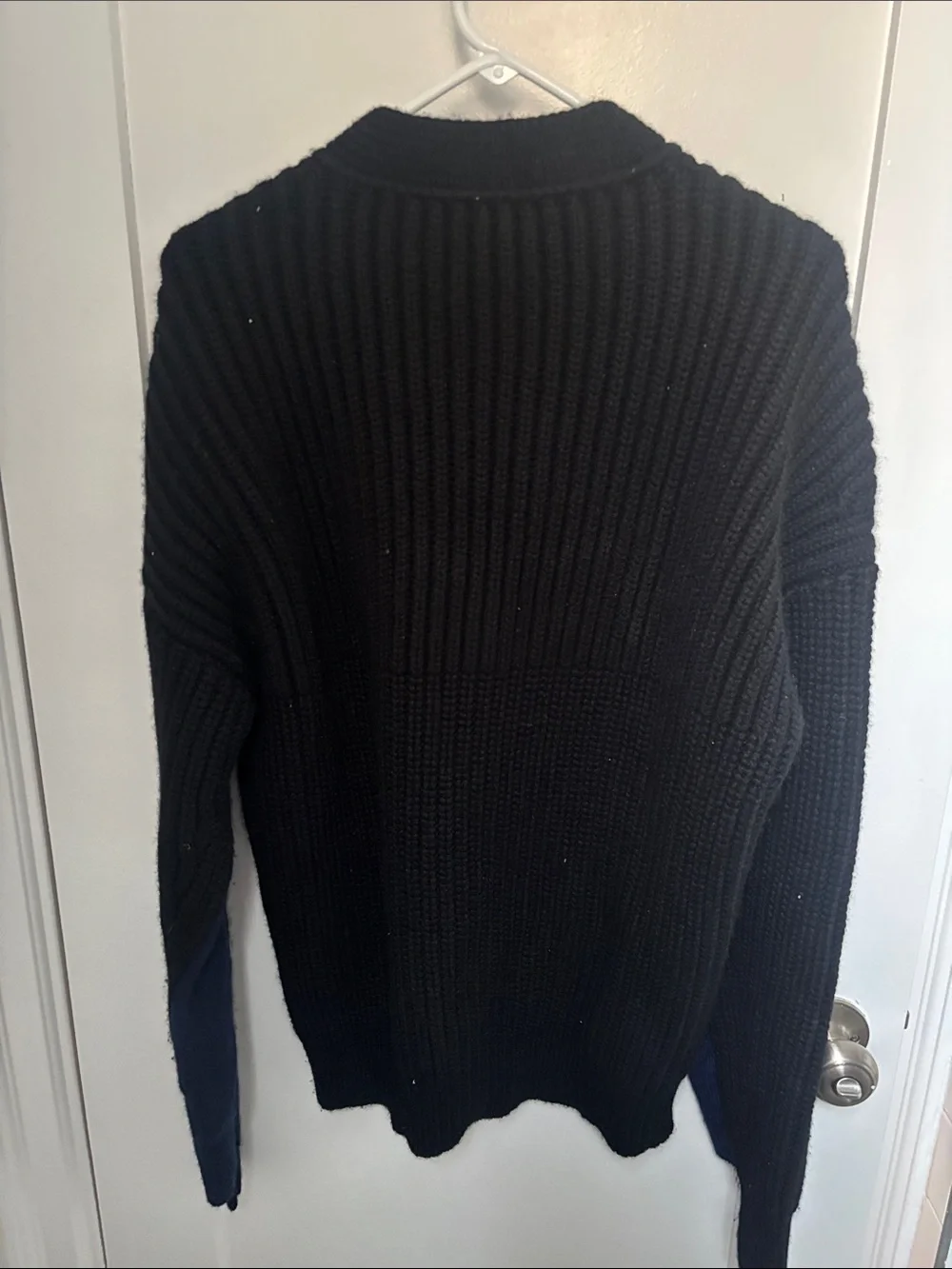 Burberry Navy and Black Men’s Crewneck Sweater